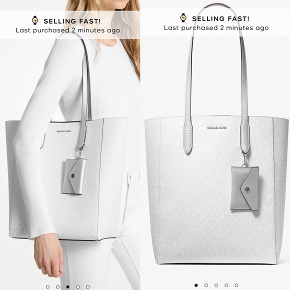 NWT Michael Kors | Vincent Large Logo Print Tote Shoulder Bag With Card Case - Picture 1 of 6